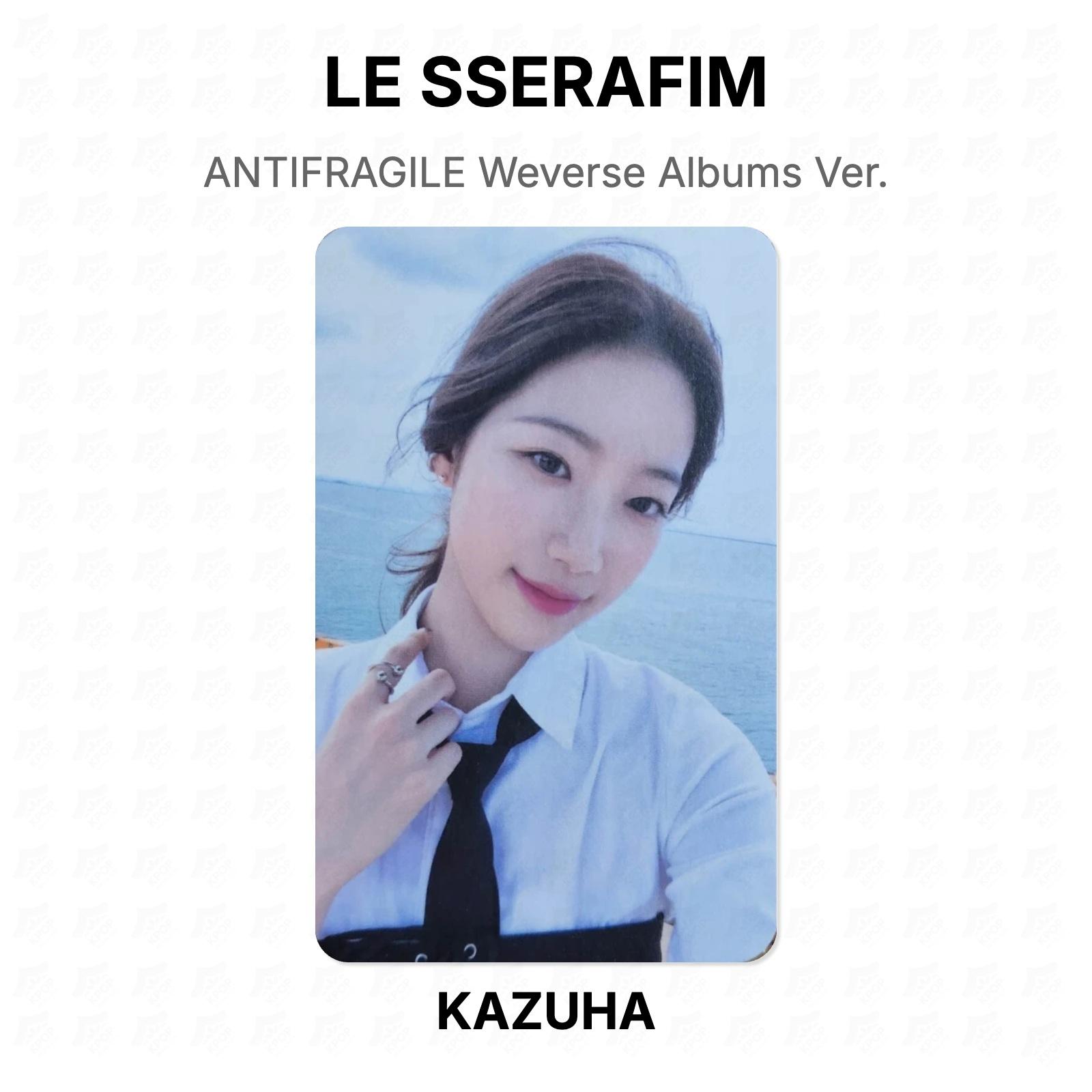 LE SSERAFIM ANTIFRAGILE Альбомы Weverse Версия. Официальная фотокарта KAZUHA
