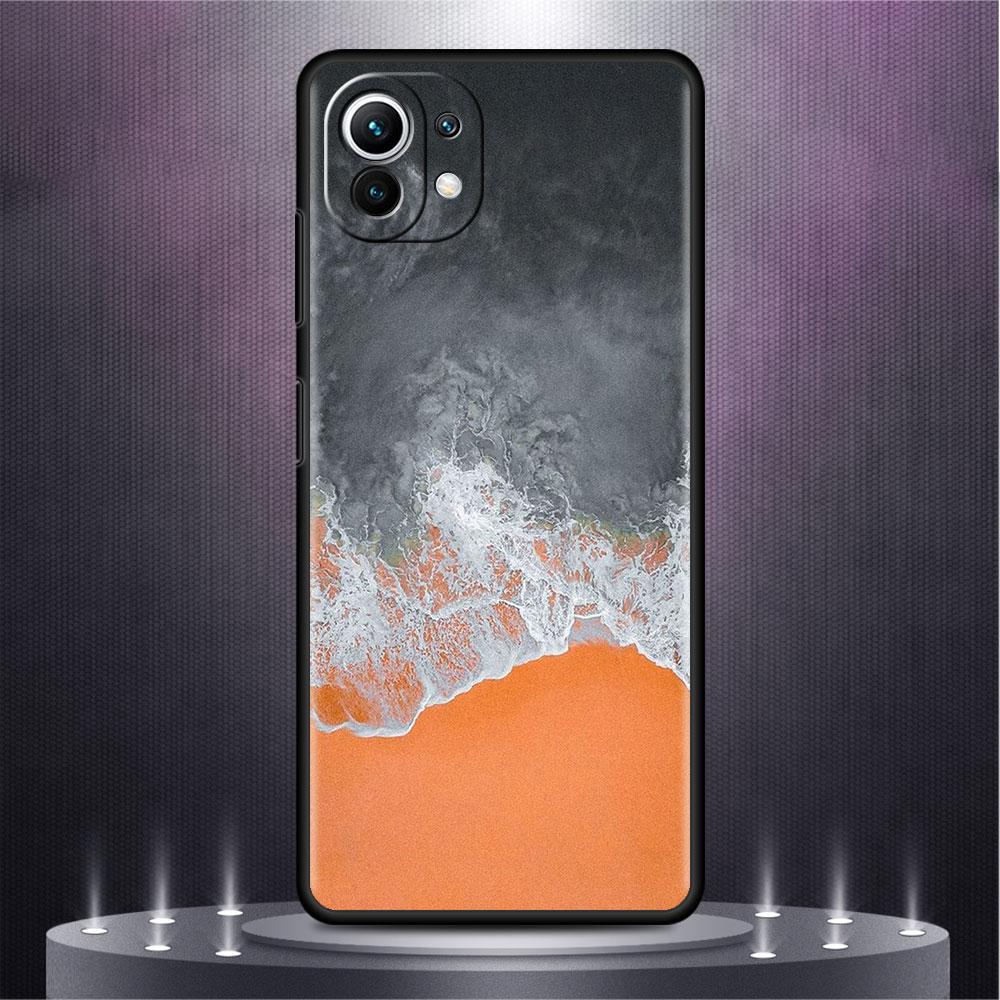 Mountain Beach Sea Hülle für Xiaomi Mi Poco X3 NFC M4 M3 Pro F3 GT F1 11 Lite Note 10 11T 10T 9T Rückseite Weiche Handyhülle