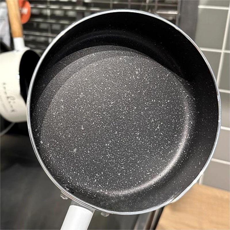 Sheng Bang Rong Non-Stick Flat-Bottom Frying Pan with Maifan Stone for Mini Induction Cookers