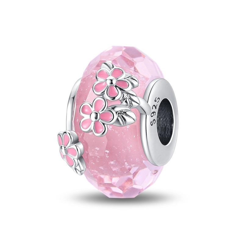 Hot Sale 925  Silver Charm Beads Glowing Luminous Firefly Star Light Bulb Pendant for Bracelet DIY Charms Jewelry