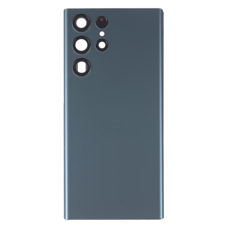 

For Samsung Galaxy S22 Ultra 5G S908 Replacement Battery Housing with Adhesive Sticker+Lens Cover (without Logo) Green