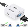 Conversor HDMI para VGA com áudio VGA para HDMI Conversor Adaptador HDMI para Notebook Xbox360 DVD PS3 PC HD 1080P TV Box Projetor