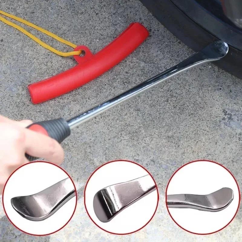 Motorcycle Tire Lever Spoon Tool Kit Steel Easy To Hold Tire Changing High Strength Efficient Removal Repairing Tools
