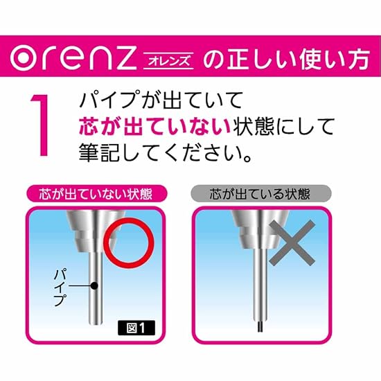 Pentel Mechanical Pencil Orenz XPP502-W 0.2mm White