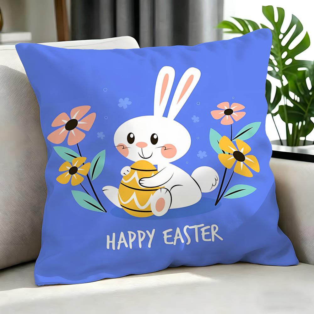 Holiday Easter Cushion Cover Cushion Cover Set 4Pcs 50X50 45X45 40X40 Pillowcase Decorative Sofa Home Decor