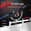 Multi-Use Fishing Rod Support: Clamp-On Rod Rest for Raft, Boat, and Fishing Railing