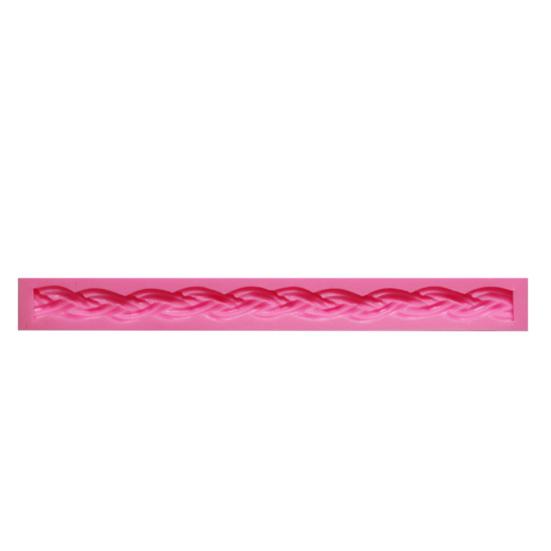 Long Braid Rope Silicone DIY Chocolate Fondant Cake Decorating Mold Baking Tool