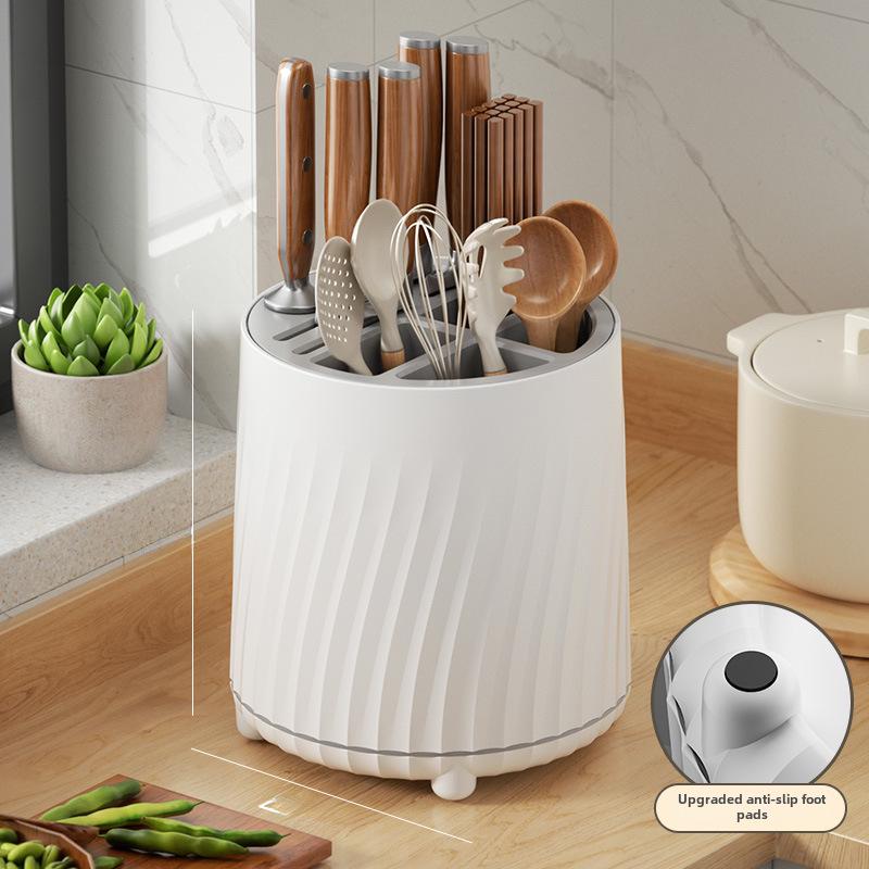 Multifunctional Rotating Knife and Utensil Organizer