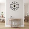 Metallic Wall Clock for Home, Office, Living Room, Bedroom, Kids Room and Kitchen | Big Size Stylish Latest Home Decor | (Battery Included)