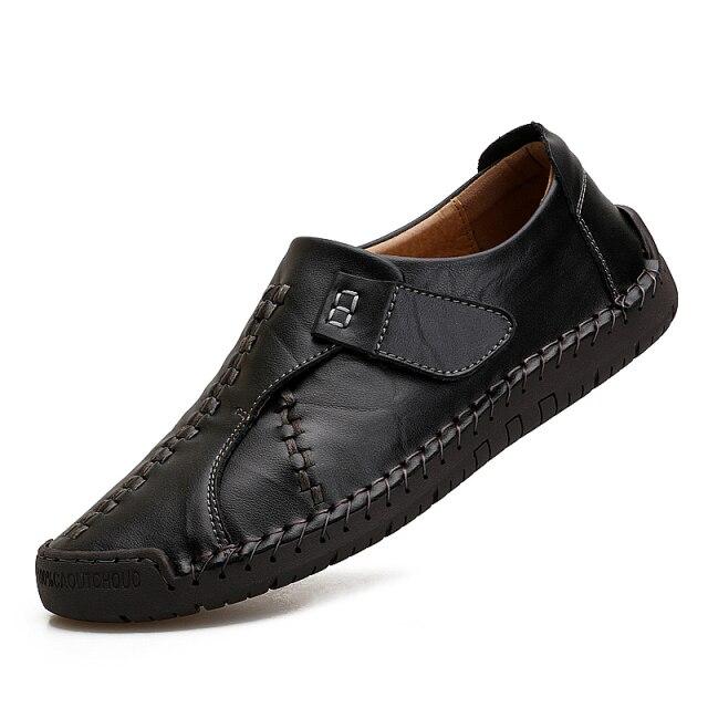 High Quality Brand Men Shoes Leather Loafers Shoes Breathable Spring Autumn Casual Shoes Outdoor Non Slip Men Sneakers