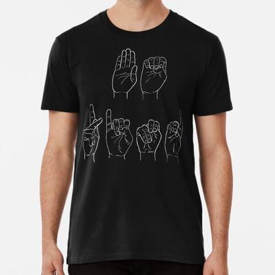 Bądź miły: Zarys w ASL   S do 5XL Wyprodukowano w AU/USA T-shirt