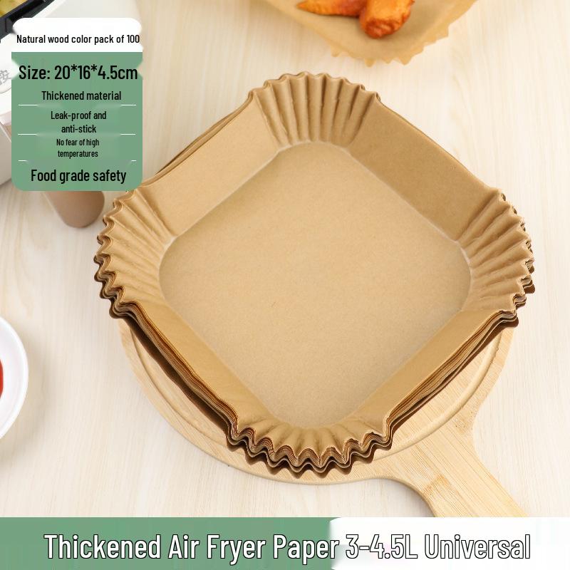 Air Fryer Non-Stick Oil-Absorbing Baking Paper Cups, 40g Silicone, Food-Grade, Round, 40-Pack