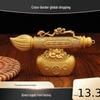 Alloy Gold Wenchang Brush Ornament: Creative Metal Desktop Pen Holder