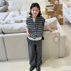 SEVEN BOBI Girls' Striped Knit Vest