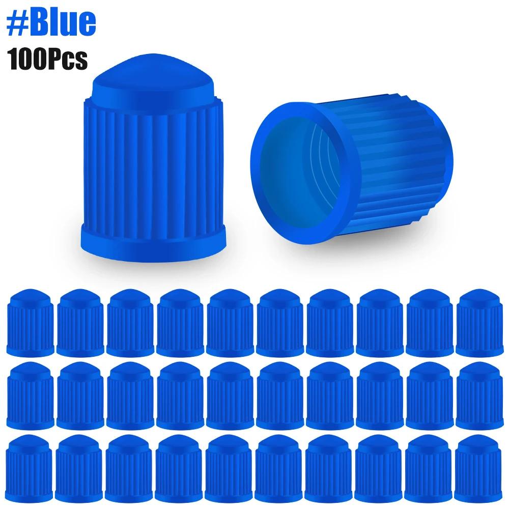 BFL1 100Pcs/Lot Wearproof Plastic Auto Wheel Tyre Tire Valve Stem Caps Covers, Artight Seal Heavy Duty, on The Nipple Car Accessries