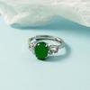 925 Sterling Silver Plated Sun Moon Sunflower Heart Rings for Women Original Flower Wedding Crystal Luxury Jewelry R5375