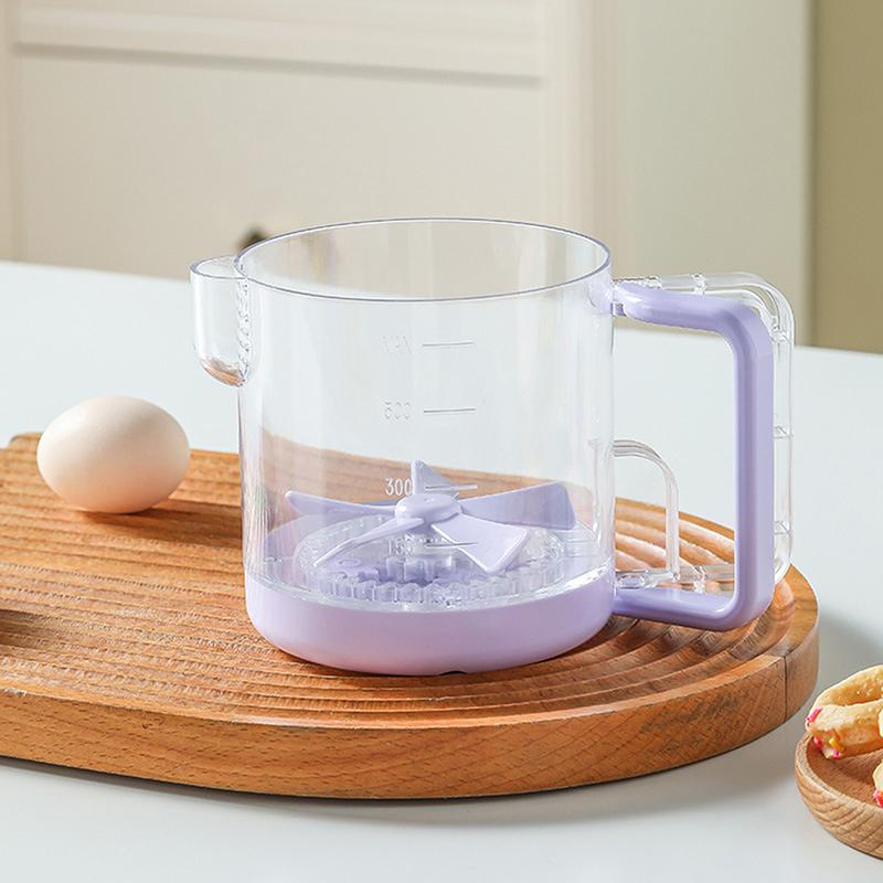 Salad Dressing Shaker Bottle Semi-automatic Stirring Cup For Kitchen Egg Beater Liquid Mixing Cup Vinaigrette Dressing Bottle