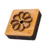 Leather Cutting Mold with   Wood Base Flower Shape Punching Die for Making Keychain Bag Decoration