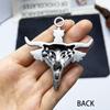 Men's Punk Hip Hop Bull Head Pendant Necklace - Retro Alloy Sweater Chain Accessories