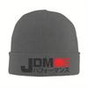 Logo JDM Knitted Hat for Women Men Skullies Beanies Winter Hat Acrylic Drift Car Warm Caps