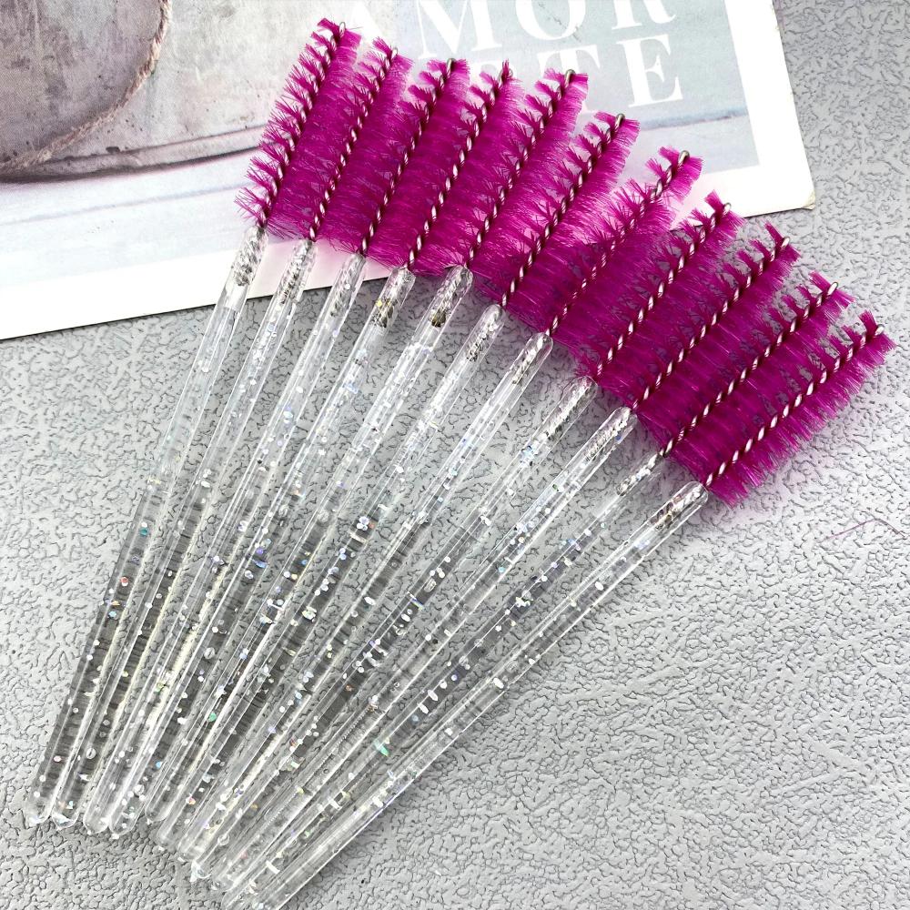 50pcs Eyelashes Brush Handle Makeup Brush Mascara Wands Eyelash Extension Tool Supplies Applicator Spoolers
