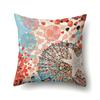 Polyester Pillowcase Peach Leather Velvet Cushion Cover Marine Life Seahorse Octopus Printed Pillow Bedside Cushion Cover