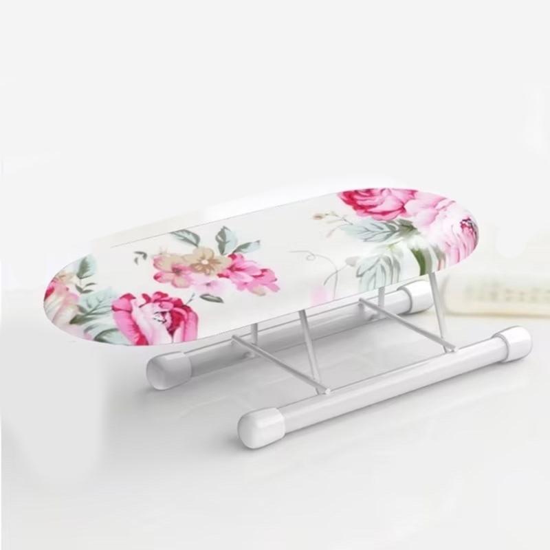 Small Table Top Ironing Board for Business Trips with Heat Resistant Cloth Cover Perfect for Students and Home Use