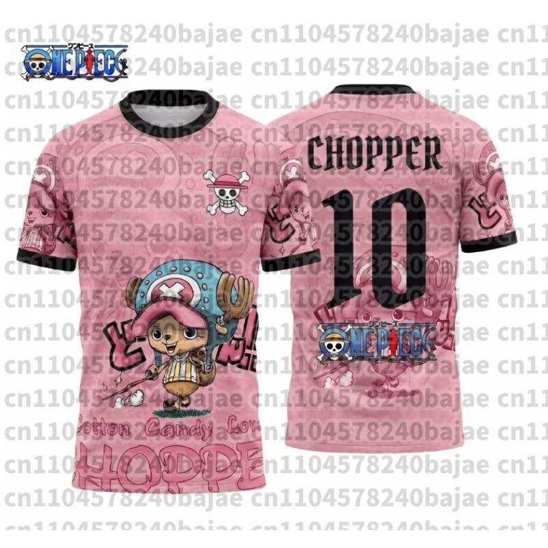 2026 One Piece Graphic T-shirt Japanese Anime Football Jerseys Sports Dry Quickly T-Shirt Children's Clothing Tee