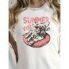 European Size Plus Size - Casual Short-Sleeve T-Shirt for Women Featuring a Summer Vibe Graphic, Designed with a Cow Print