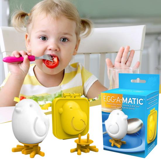 Formă pentru ouă în formă de pui de desene animate Formă pentru ou fiert Mașină de bucătărie Bento Maker pentru ouă DIY Sushi Prajituri Produse de patiserie