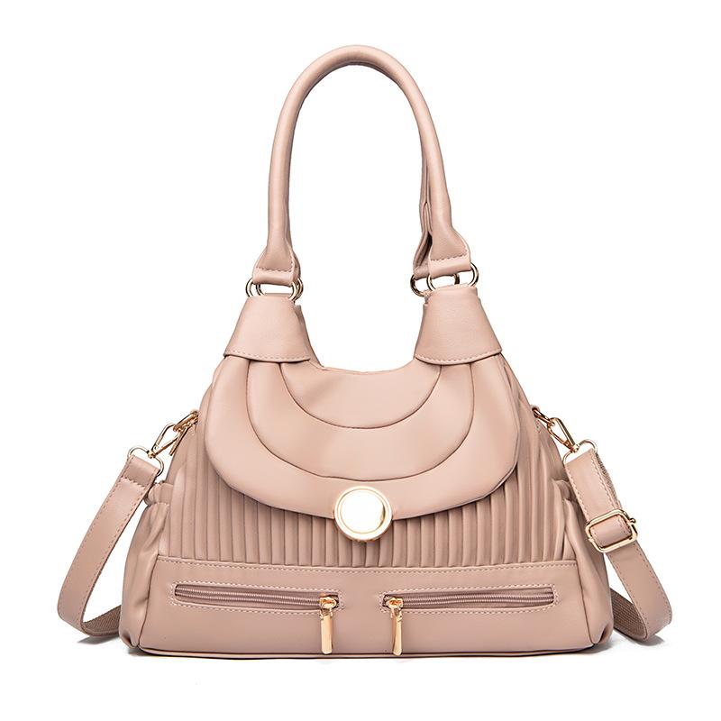 Hand-held Shoulder Bag, Pleated, Simple and Distinctive Crossbody Bag, A Niche Design Bag