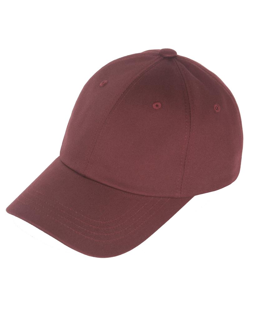 Seunaus Snt Cotton Plain Ball Cap_Burgundy