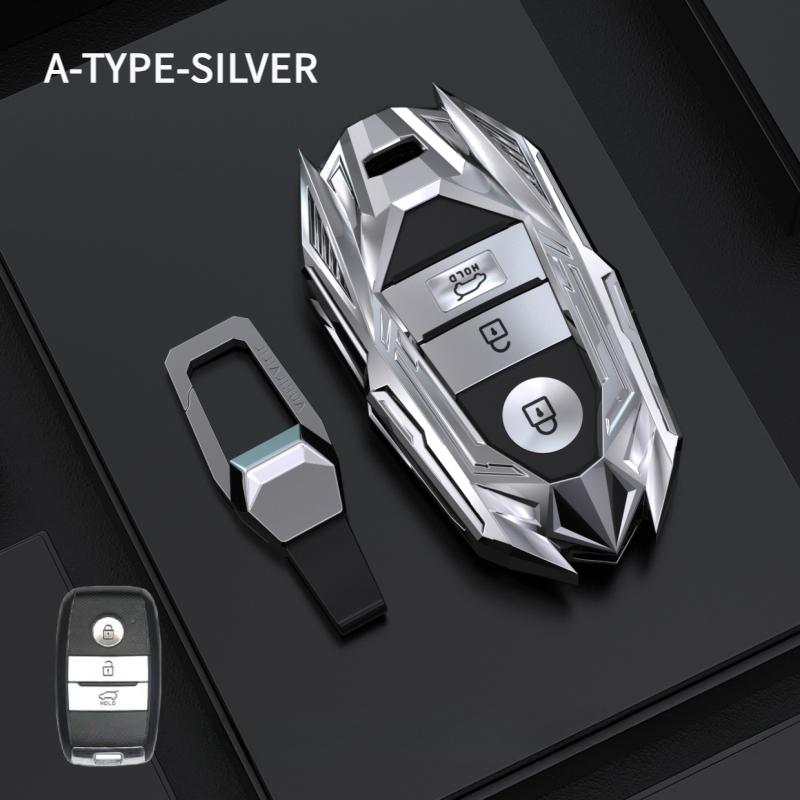 2026 Pegatina Caliente para Coche Funda Carcasa Protectora de Metal para Mando a Distancia de Coche Llavero Para KIA Sportage Cerato Optima K2 K3 K4 K5 RIO Picanto Soul Soren