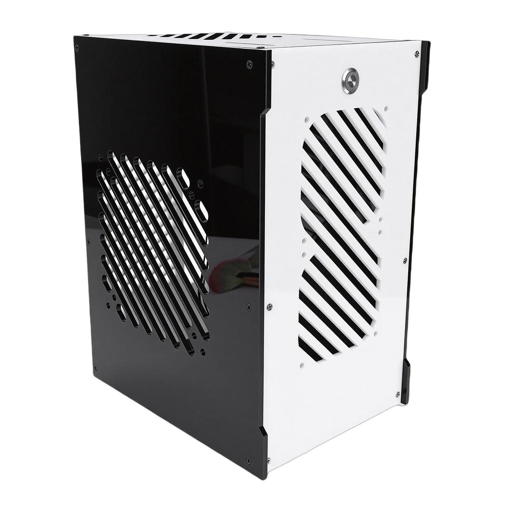 Small PC Case 360 Degree Open Hollow Cooling Desktop Computer Case Acrylic 292x220x165mm