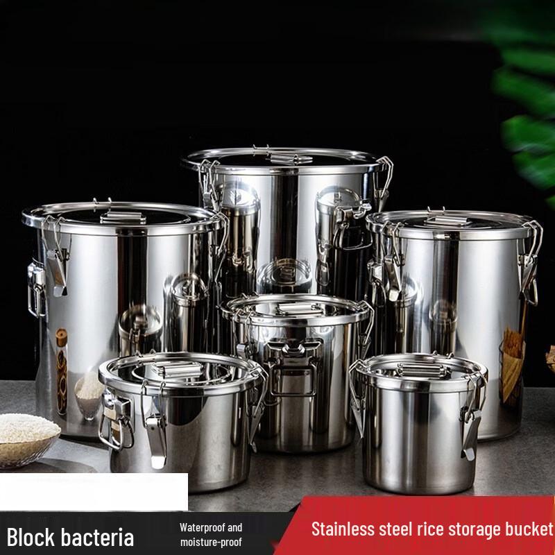 Zhi Shi 201 Stainless Steel Sealed Storage Bin 6L