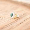 Natural Malachite Gemstone 925 Stamped Silver Handmade Ring Fashionable Jewelry RR-61-40