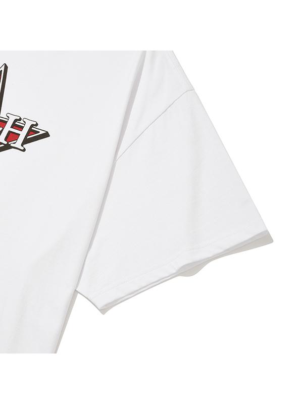 KIRSH Rock Cherry Graphic Loose Fit T-Shirt [White]