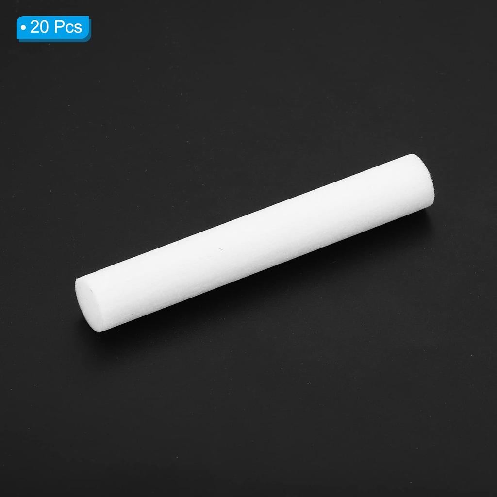 PATIKIL Humidifier Cotton Filter Refillable Filter Core Replacement for USB Mini Humidifiers and Portable 70 x White Sticks, 20-Piece Diffusers, 10mm,