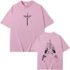 Unisex Dante Print T-Shirt from Devil May Cry, Summer Apparel, Loose Gothic Casual Outfit, Soft Cotton Tee for Men