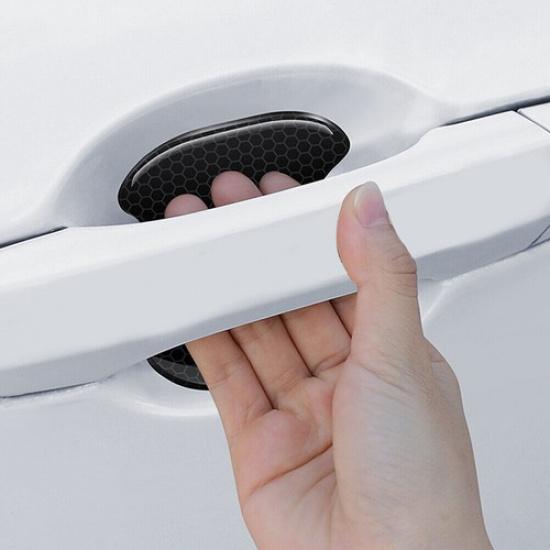 4PCS Car Door Bowl Protective Stickers Film Anti-Scratch Protector Trim Stickers