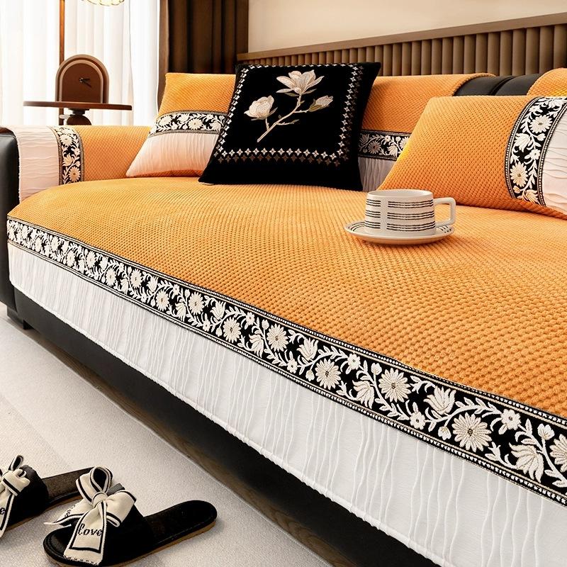 

Plush Sofa Cushion Sofa Seat Cushion Sofa Cover Sofa Cover New Autumn And Winter Sofa Towel Sofa Cover 70*70cm
