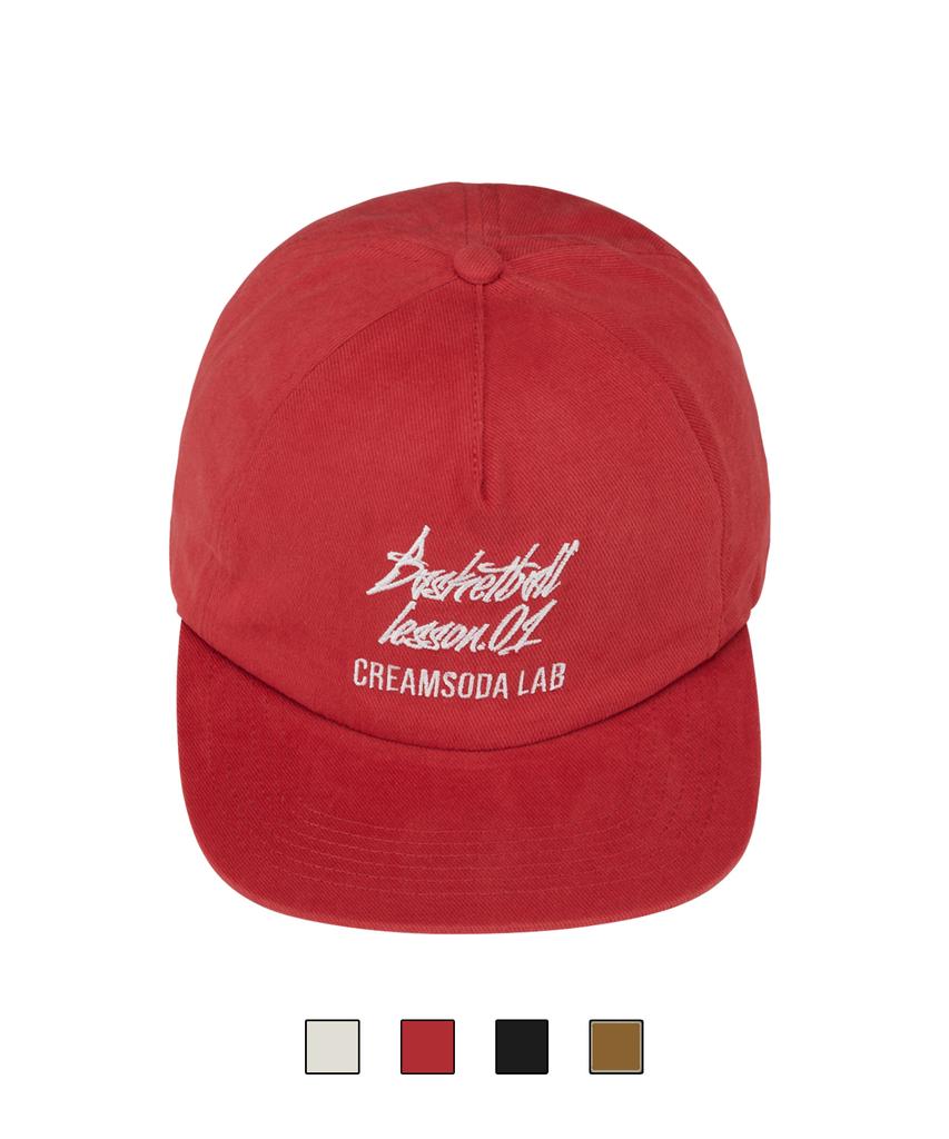 CREAM SODA LAB Quarter Ball Cap Red White