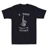 I Dont Trust Me Either Skeleton Fingers Crossed No Good Bad Trouble Men T-Shirt