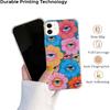 Trippy Psychedelic Flowers Phone Case for iPhone 11, Indie Hippie Colorful Eyes Flower Cover for Teens Women Men, Soft TPU Shockproof Case for iPhone