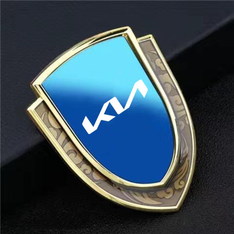 AANJ1 Autoaufkleber 3D Metall-Aufkleber Modifikationsaufkleber Geeignet für Kia Sportage Ceed Picanto Rio ProCeed Niro 5 3 4 K7 K5 K8 K3 Ray K9