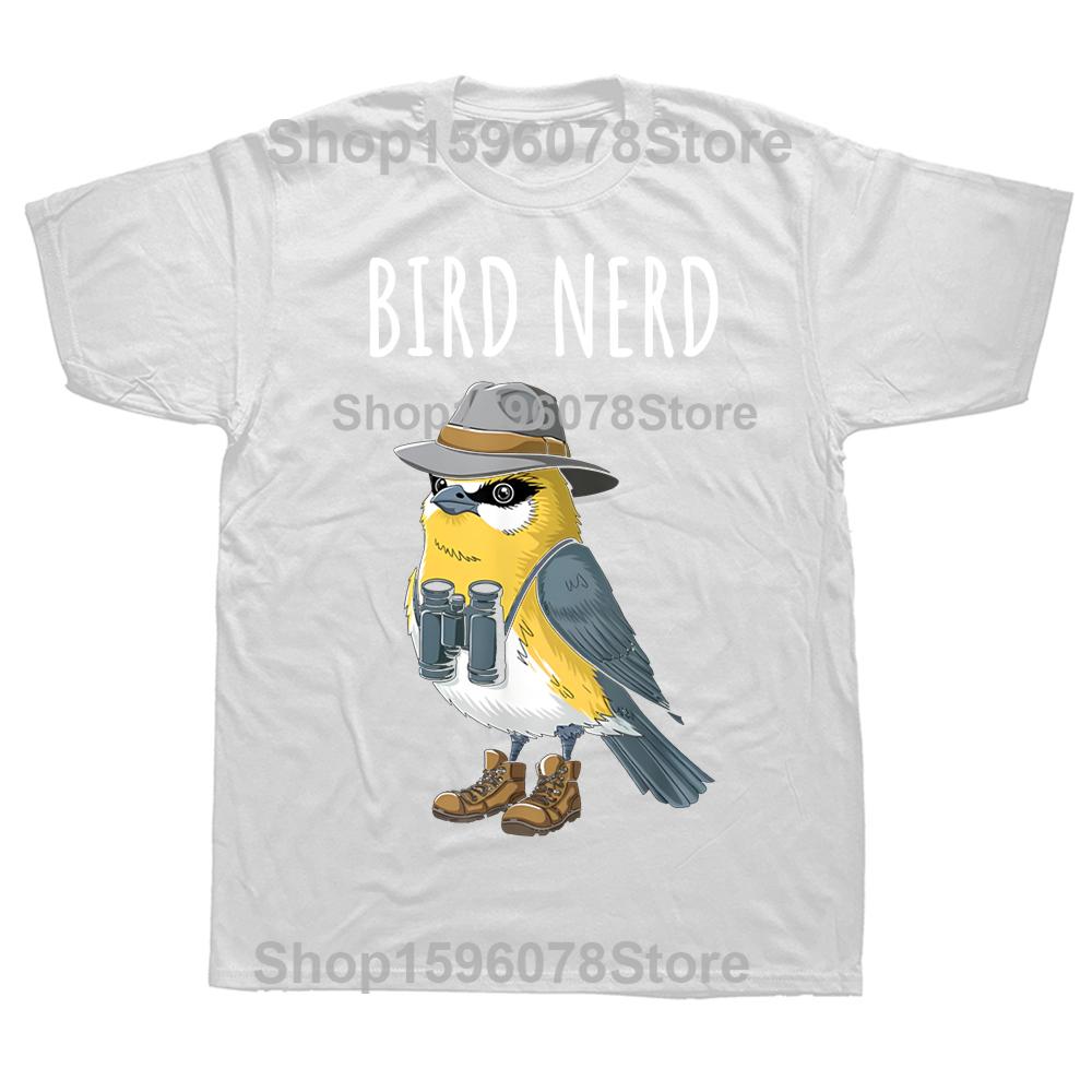 Bird Nerd Funny Bird Watching Watcher Tshirts Men Womens Fashion Casual Tshirt 100 Cotton Loose Oversized T Shirt Summer S