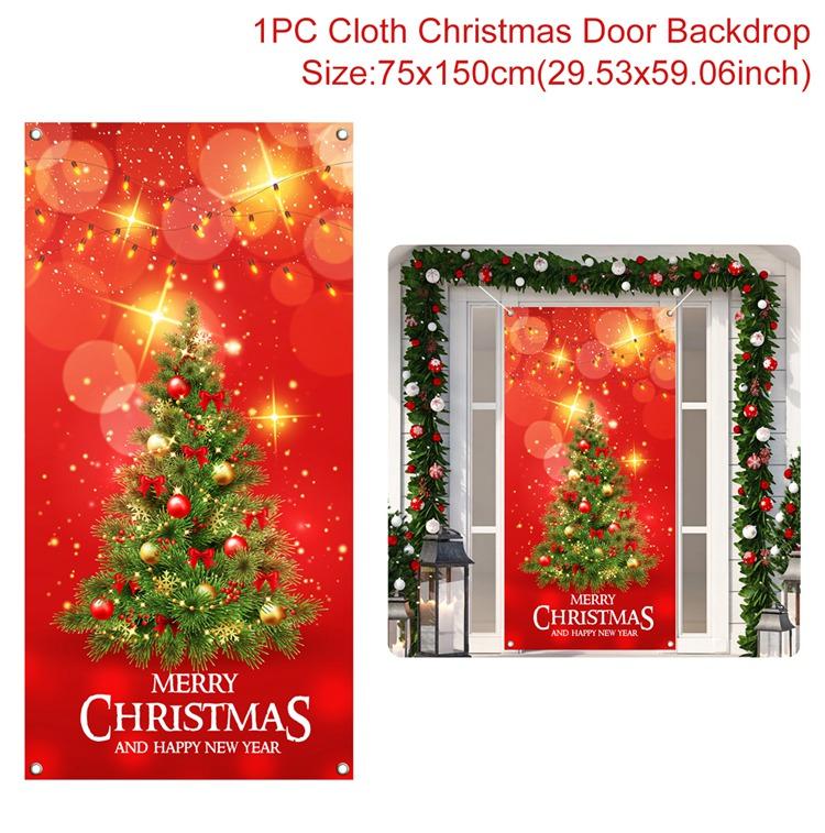 Christmas Hanging Flag Merry Christmas Decorations For Home 2025 Christmas Gifts Christmas Ornaments Navidad Xmas New Year 2026