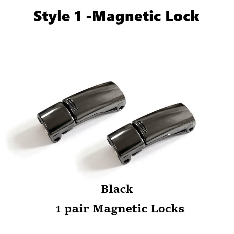 Fashion Metal Shoelace Magnetic Buckle Shoes Accessories Sneaker Kits Metal Laces Buckle 4 Style Shoe Decorations