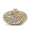 Rhinestone Bag Hollow Metal Crystal Dinner Bag Diamond Bag Ladies Clutch