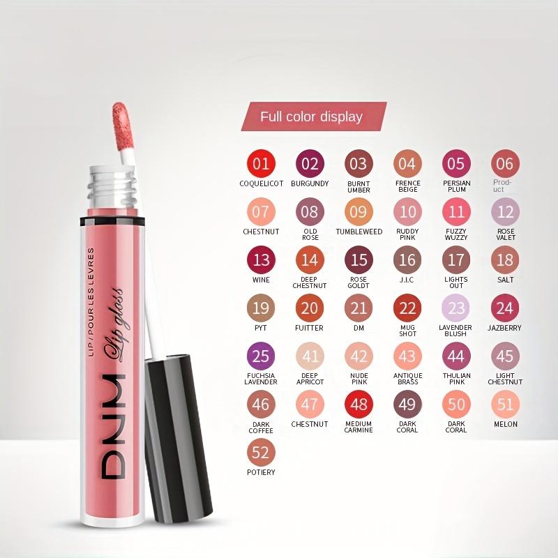 Matte Matte Velvet Antihaft-Tasse Wasserdicht und nicht leicht zu entfernendes Make-up 52 Farben Lipgloss Flüssiger Lippenstift Farbige Lip Glaze